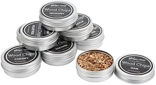 Natual - Virutas de madera para fumadores, 8 unidades, virutas de incienso, virutas de incienso, coctel, sabor especial para cocinar alimentos, aserrín de pino para pistola de incienso y gri