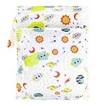 Wet Bag Waterproof Wet Dry Bag with Two Zippered Pockets Reusable Baby Cloth Diaper Wet Bags Wet Clothes Bag for Gym Swimming Travel Workout Beach Pool