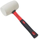 Toolzone 32Oz WHITE Rubber Mallet Fibre Handle