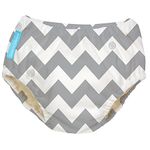 Charlie Banana Reusable Swim Diaper Grey Chevron Medium