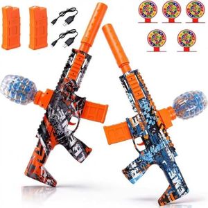 2 Pack Gel Ball Blaster Splatter Toys 60000+ Balls - High Powerful 12 Per Seconds 160+ Fps Super High Speed Automatic Splat Toys for Age 14+