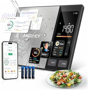 Smart Food Scale with Nutritional Calculator, Free APP with 24 Nutrients Tracking, Calorie, Macro, Premium Stainless Steel Digital Food Scale for Meal Prep Weight Loss, Grams/Ounces, 11lb Capacity
