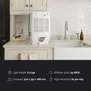 Meaco DD8L Portable Dehumidifier – Compact Moisture Removal