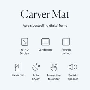 Aura Carver WiFi Digital Picture Frame – 10.1" HD Smart Display