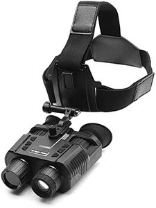angyang 1080P Night Vision Goggles 4X Digital Zoom Infrared Hands Free Head Mounted Night Vision Binoculars with 3D Display 250M Night Range