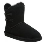 BEARPAW Women's Rosaline Black Size 8 | Women's Fashion Boot | Women's Slip On Boot | Comfortable Winter Boot