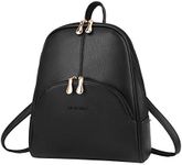 Nevenka Backpack Purse for Women Casual Shoulder Bag PU Leather Zipper Closure Adjustable Strap