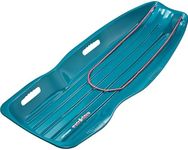 Retrospec Retrorider Plastic Snow Sled – Toboggan Style with Pull Rope, Cold-Resistant Coating, and Hard Bottom for Smooth Downhill Rides – Available in 35" and 48" Sizes for Kids and Adults