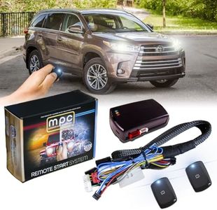 MPC Plug N Play Remote Starter Compatible with 2014-2019 Toyota Highlander |Push to Start| |Gas| with T-Harness - (2) Ultra-Compact Extended Range 1-Button Remotes - Up to 1,500 ft