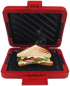 Laser Eezee's Muncheez Microwave Toastie Maker - Easy to Clean Sandwich Press with Heatwave Technology for Crispy, Evenly Cooked Sandwiches