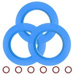 American Standard Flush Valve Seal, 3 Pack Upgraded Silicone Material 7301111-0070A American Standard Toilet Parts Replacement for Champion 4 and Eljer Titan 4