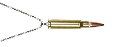 bullet pendant 223 with free 24 inch dag tag necklace