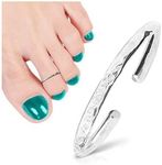 925 Sterling Silver Toe Ring | Open Back Band Ring for Toe | Sterling Silver Hawaiian Adjustable Toering | One Size Fits Most Toes