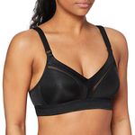 TriAction Womens Workout N Sports Bra, Black, 36C UK