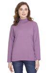 jorden4u Turtle Neck Highneck daffodile Woolen Sweater for Girls and Women | Woolen Highneck Plain Pullover top | highnecktop for Ladies (Small, Orchid)