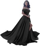 Off Shoulder Satin Prom Dresses Bal