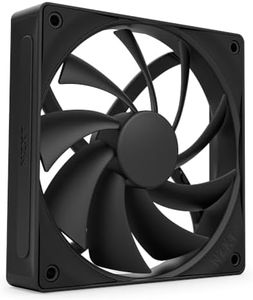 NZXT F120Q, 120mm Quiet Airflow PC Case Fan, Intake or Exhaust, Chamfered Frame for Concentrated Air, Fluid Dynamic Bearings, Low Noise, PWM Control, Black