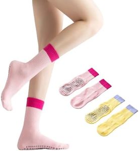 Babipany Pilates Socks Cute Pilates Socks with Grips for Women Cute Socks Pilates Grippy Yoga Socks Pilates Cute Pilates