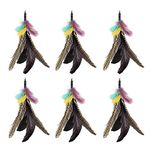 Feather Cat Toy Refill: Fits Da Bird-Handmade Natural Guinea Feather- by Highland Farms Select