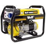 3000w Generator Petrol 3kW 3.75KVA Recoil Start 4-Stroke 7HP 'Wolf WPB4010LR' with 1 x 230V 13Amp & 1 x 230V 16Amp Socket Outlet & 12V Charger - 2 Years Warranty