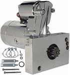 DB Electrical SHI0032-C Starter For Chevy 305 350 454 Mini Super Torque Series 3 HP 4:1 Gear Reduction, 4 Mounting Holes Allowing use for 153 or 168 Tooth Flywheels Chrome