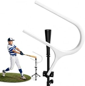 Geesepple 25° Pro Baseball Swing Trainer Instant Feedback Swing Path Trainer Features a Stand