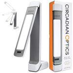 Circadian Optics Lumos 2.0 Light Therapy Lamp | As Seen On Shark Tank | 10,000 LUX Ultra Bright LED | Full Spectrum UV Free | Adjustable Light Panel | Turn On Your Day (Plastic)