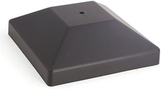 3 5/8" Nail in Place Vinyl Post Cap (for 4" Wood Post) - Black