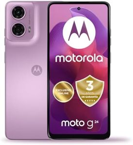 Motorola Moto g24, 4/128, España, Pantalla HD+ 6,56" y 90 Hz, Cámara Dual 50 MP + 2MP, Dolby Atmos, Android 14, batería 5000 mAh con TurboPower 15W, Dual SIM, Incluye Funda y Cargador