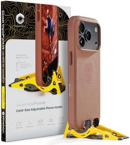 GEOMETRICAL Pocket Tripod PROv2 Universal Kit – Standard Fit Tripod for iPhone & Android, Adjustable Angles – Card-Size, Ultra-Compact Phone Tripod Stand for Photo & Video Creation – Summit Yellow