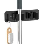Boniry 1 Pcs Broom Holder Wall Mounted - No Drill Wall Hanger, Mop Holder for Wall - Broom Holder Ideal for Home, Laundry Room