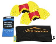 TheraBand Aquafins Aquatic Exercise Kit For Water Resistance Training for Upper/Lower Body, Pool Physical Therapy, Water Aerobics Equipment, 2 Fins, Mesh Bag, and Quick Start Exercise Instructions