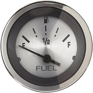 Sierra International 63477P Sterling E - 1/2 - F Dial Range Scratch Resistant Fuel Gauge, 2"