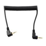 2.5mm to CB2 Camera Shutter Release Cable Remote Control Cord Speedlight Flash Trigger Connect PC Sync Spring Coiled Wire Cord for Olympus E-M1 Mark II Mark III E-M1X