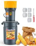 Moongiantgo Grain Mill Grinder Electric Corn Grinder 1300W Feed Mill Dry Cereals Grinder Detachable 6.6 Gal Bucket & Hopper, with 5 Sieves + 1 Socket Wrench, Molino de Maiz, 110V (25L)