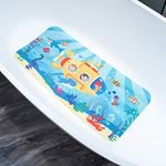 BOPPIE Bathtub Mat Shower Mats - Cartoon Non-Slip Bathroom Bathtub Bath Mat for Tub Anti-Slip Shower Mats for Floor Bathroom Mats 35.4 x15.74In(90X40CM)(Submarine)