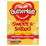 Butterkist Sweet and Salted Microwave Popcorn, 3 x 60g