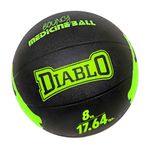 DIABLO 8KG Rubber Medicine Ball with Bounce Effect (8KG, Green)