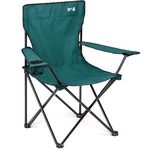Trail Teal Camping Chair Lightweight Folding Cup Holder Carry Bag 100kg Capacity