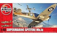 Airfix Supermarine Spitfire MK Ia 1:48 WWII Military Aviation Plastic Model Kit A05126A