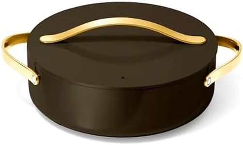Caraway Rondeau - 6 Qt Non-Stick Pan with Lid - Free From Forever Chemicals - Perfect for Searing, Braising, & Roasting - Black