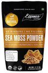 Essence Nutrition Lab Tested Organic SEA MOSS Powder - (60 gm) - Imported Sea Moss Powder - Potent Irish Sea Moss Extract Supplement Powder For Eating, Skin, Hair - Raw Honduran