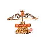 SAUDEEP INDIA Hindu Religious Khatu Shyam Teen Baan Idol Jai Shri Shyam Metal Statue for Car Dashboard,Home Decor,Office Showpiece Decorative Showpiece (Export Quality)