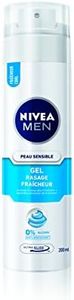 Nivea Men Gel à Raser Fraicheur Peau Sensible 200 ml Lot de 3