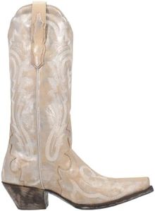 Dan Post Womens Frost Bite Cowboy Boots Leather Silver 8.5 M