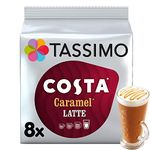 Tassimo Costa Caramel Latte Coffee Pods x8 (Pack of 5, Total 40 Drinks)