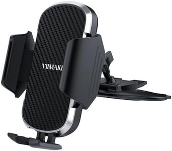 VIIMAKE Car Phone Mount,Universal Clamp CD Slot Car Phone Holder Cradle for iPhone,Samsung and 4-6.8 inch Smartphones