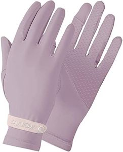 SayWow UV Sun Protection Gloves for Women Full Finger Touchscreen UPF 50+ for Golf, Driving, Hiking, Purple SGA-PUR
