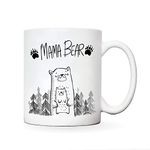 Misaavi Mummy Mug | Mama Bear New Presents for Mum | Novelty Mugs Women from Daughter | Christmas Gift Funny Present Mothers Day | Best Mom Mother Birthday | Step Moms Mam.