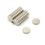 N35 Neodymium Magnet for Arts, Crafts, Model Making, DIY, Hobbies, Office, and Home - 12mm dia x 3mm thick - 2kg Pull - Pack of 20